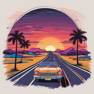 Sunset Road Trip