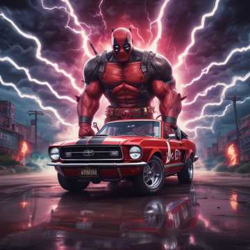 Deadpool Mustang