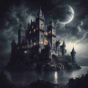 Haunted Shadows of the Medieval Keep