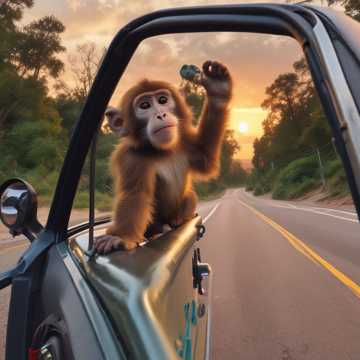 Monkey in the Driver's Seat