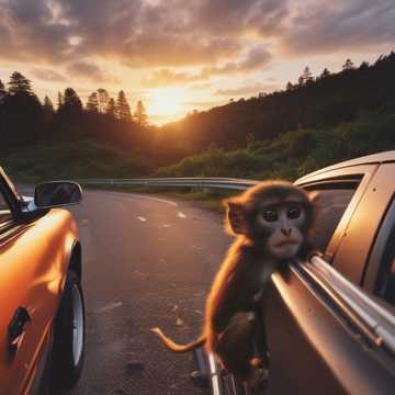 Monkey in the Driver's Seat