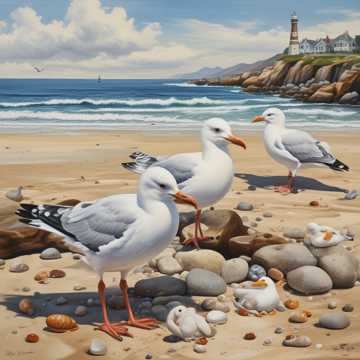 Pebbles and Drunk Seagulls