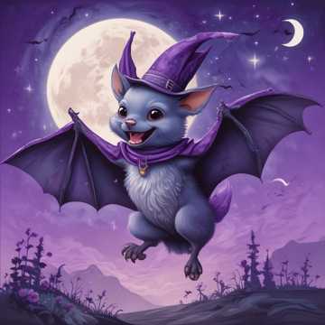 Moonlit Bat