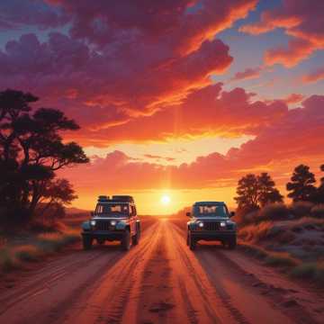 Jeep at Dawn