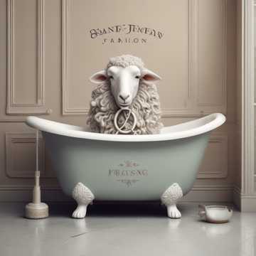 Sheep in the Tub