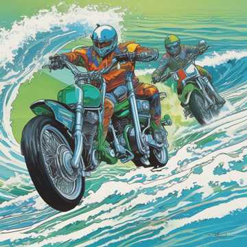 Motorbike Wave Riders