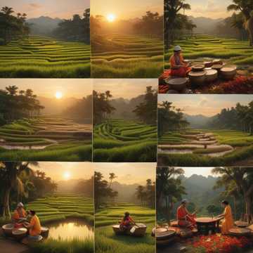 Golden Fields of Bali