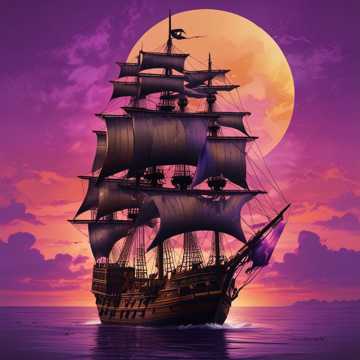 Purple and Gold Pirates