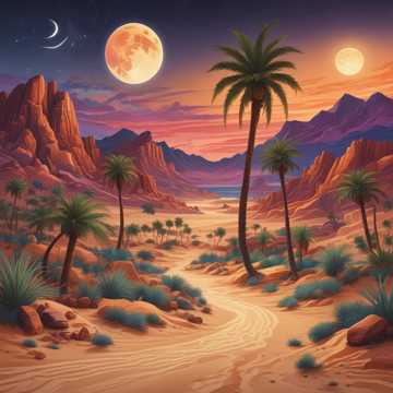 Moonlit Desert Dream