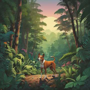 Basenji in the Jungle