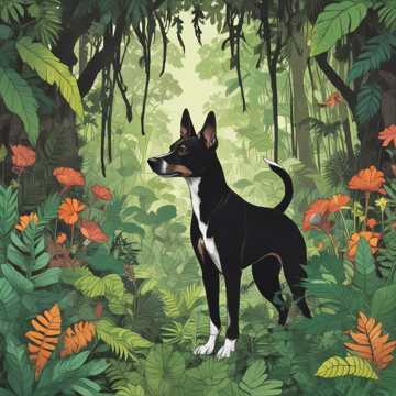 Basenji in the Jungle