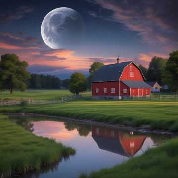 Moonlight on the Farm