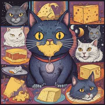 The Cheese-Consuming Cat