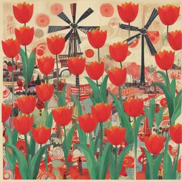 Red Tulips Rising