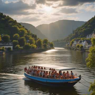 Das Partyboot auf der Mosel