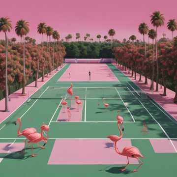 Tennisklub Blankenloch und die Flamingos