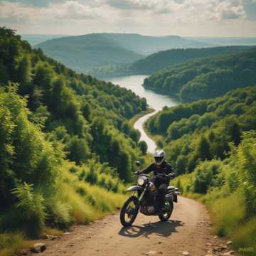 Daniel auf dem Motorrad