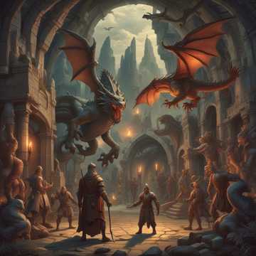 Fighting Dragons in a Dungeon