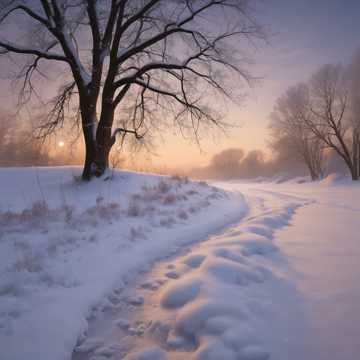 雪花飞舞