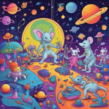 Deep House Mouse Party in Space