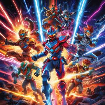 Anime Rangers Hero Thunder 