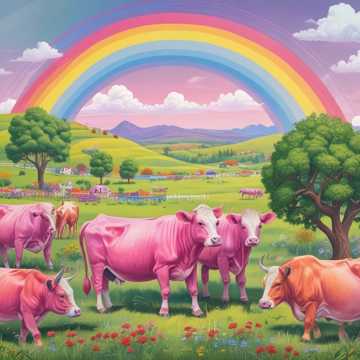 Pink cows are awesome