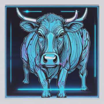 Blue cow on my mind