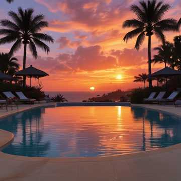 Poolside Conversation