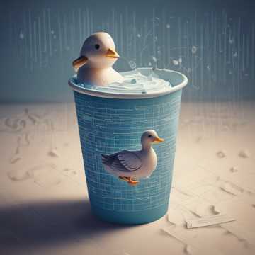 Paper Cup Duckie