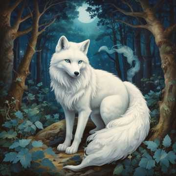 White Kitsune Spirit