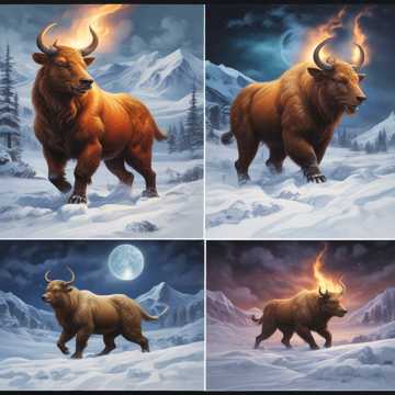 Fire Bull and Ice Bear