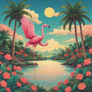 Flamingo Love