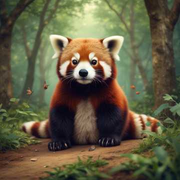 Peachy Keen Red Pandas