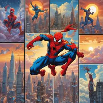 Spider Man Lot Chmury Odwaga