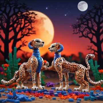 Lego Rainbow Cheetahs