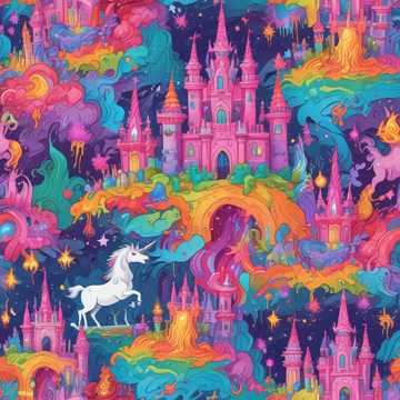 Super Slime Unicorn Rainbow Dragon Castle