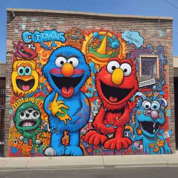 Elmo in the hood