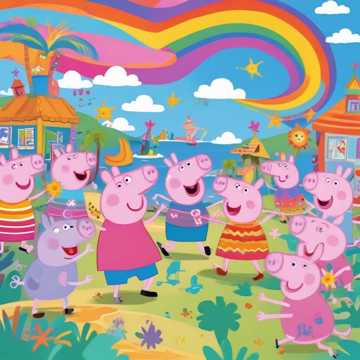 Peppa pig dançando forró em Cabo Frio, RJ