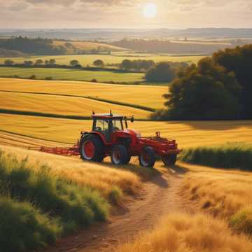 Hillbilly Shittin' on a Tractor