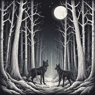 Moonlit Wolves