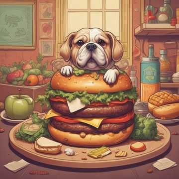 Burger dog