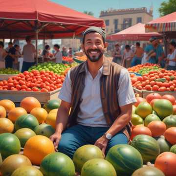 Unser Melonen Verkäufer