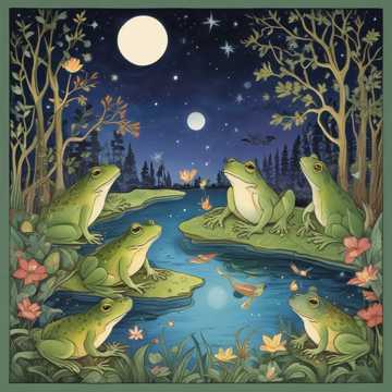 Frogs in the Moonlight