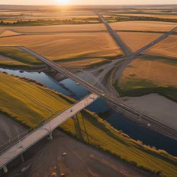 Drone Fly Over Lethbridge