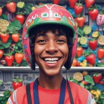 Strawberry Helmet Olle