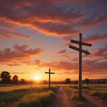 Three Wooden Crosses