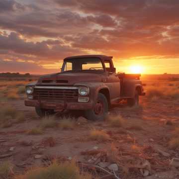 Rusty Old Pickup