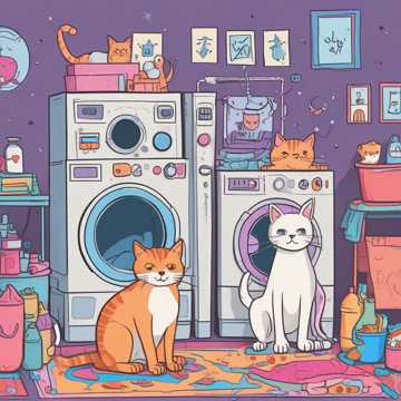 Cats in the washing machine