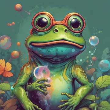 Frog's Smoke Bubbles