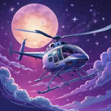 Silver Helicopter